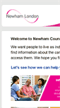Mobile Screenshot of adultsocialcare.newham.gov.uk