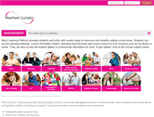 Tablet Screenshot of adult-learning.newham.gov.uk